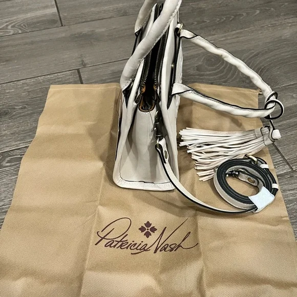 Patricia Nash Ivory Floral Satchel - Picture 4 of 4